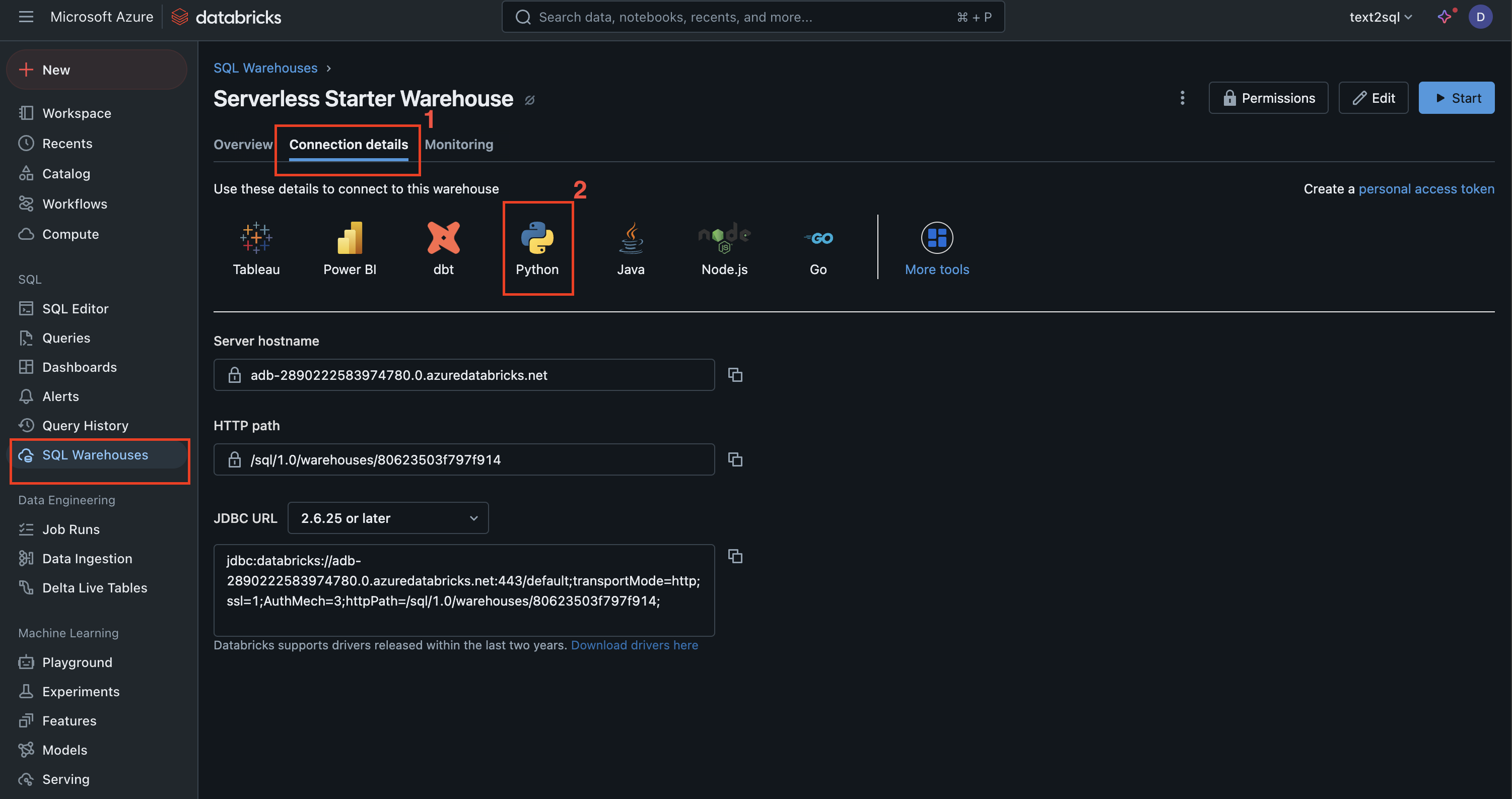 Databricks text2sql agent – Agents